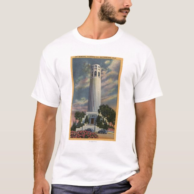 Telegraph Hill View with Coit Memorial T-Shirt (Front)