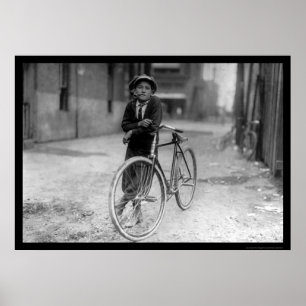 Telegraph Messenger Boy Waco, Texas 1913 Poster