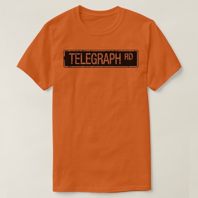 Telegraph Road stencil effect T-Shirt (Design Front)