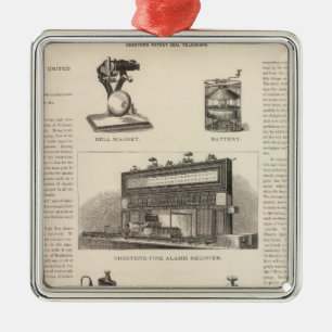 Telegraphy in the United States Metal Tree Decoration