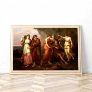 Telemachus and the Nymphs of Calypso Poster