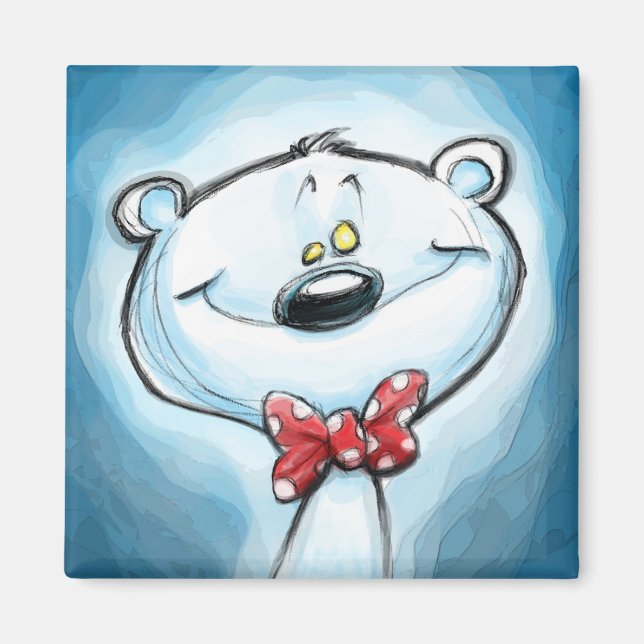 Telemahos the polar bear magnet (Front)