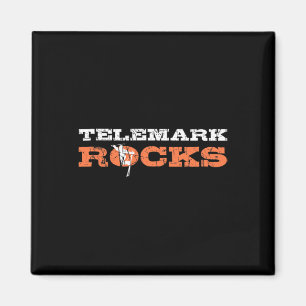 Telemark Norway Skier Ski Free Your Heel Skiing Te Magnet