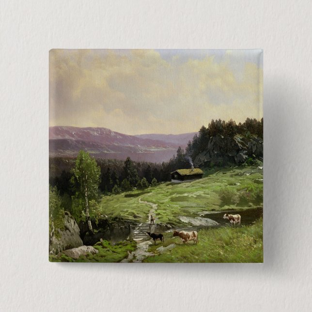 Telemark, South Norway 15 Cm Square Badge (Front)