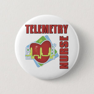 Telemetry Nurse 6 Cm Round Badge