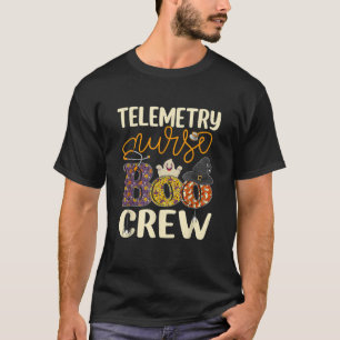 Telemetry Nurse Boo Crew Telemetry Nurse Halloween T-Shirt