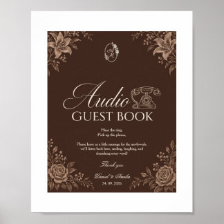 Telephone Audio Guest Book sign Wedding Audio Book