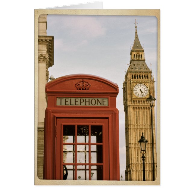 Telephone Box and Tower of Big Ben (Front)