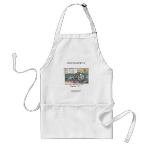 Telephone Code Blue Cartoon Funny Apron