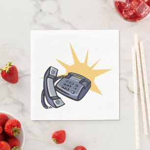 Telephone Communications Napkin