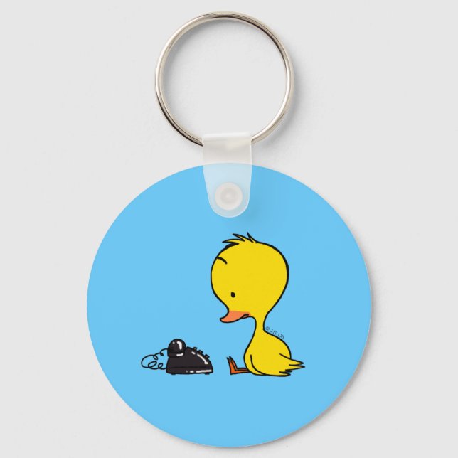 Telephone & Duck Key Ring (Front)