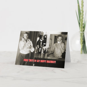 Telephone Evolution Vintage Photo Card Antique