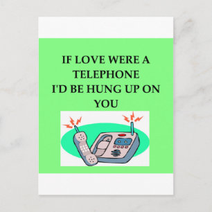 TELEPHONE lovers Postcard