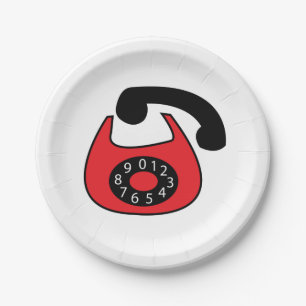 Telephone  paper plate