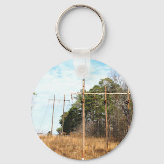 Telephone Poles Key Ring