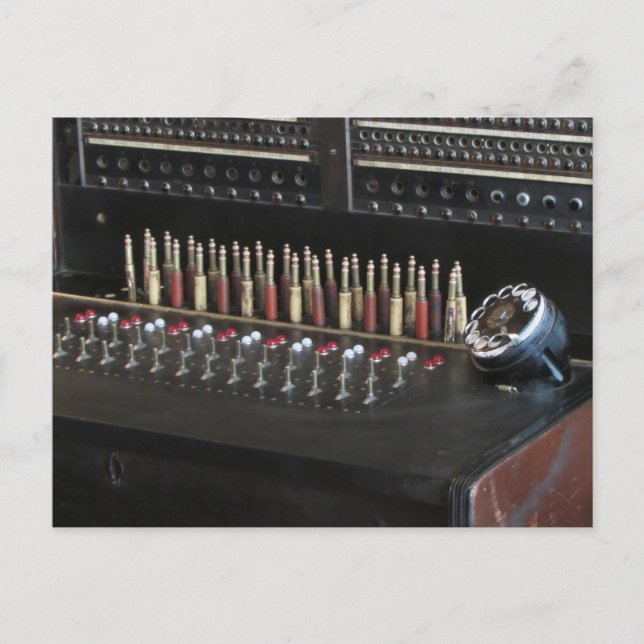 Telephone Switchboard Postcard (Front)