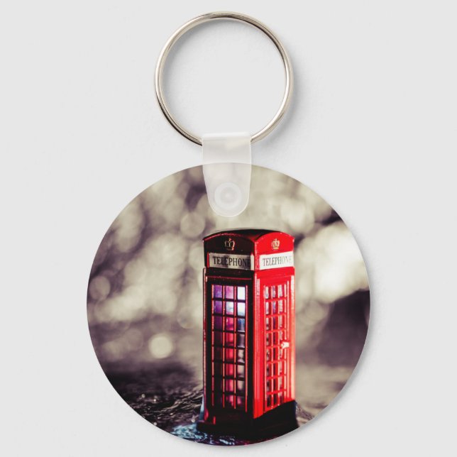 TelephoneBox.jpg Key Ring (Front)