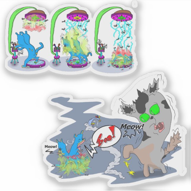 Teleportation Syfy Space Boo Cat (Front)