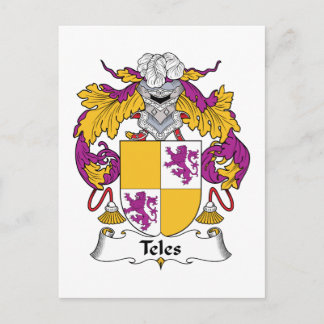 Teles Family Crest Postcard