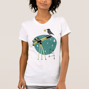 Telescope and Bird T-Shirt