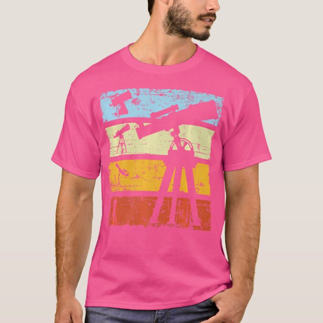 Telescope Astronomy Space Monocular T-Shirt (Front)
