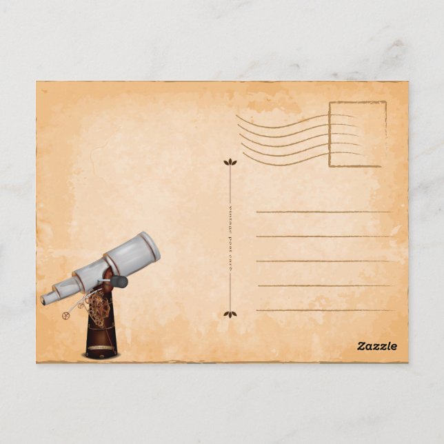 Telescope Observatory Postcard (Back)