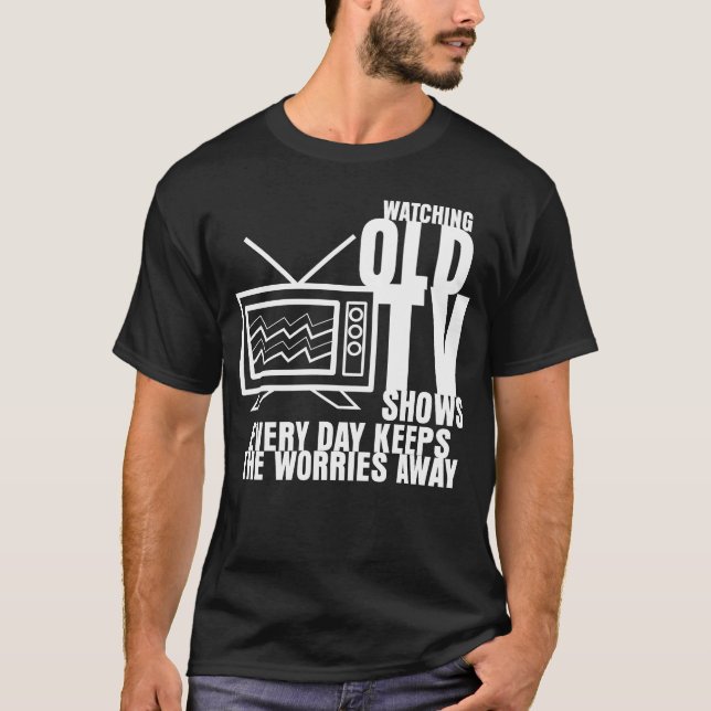 Television 90s 80s RetroV funny T-Shirt (Front)