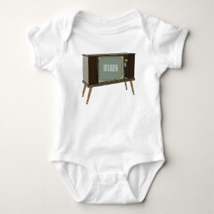 Television cartoon illustration baby bodysuit