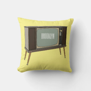 Television cartoon illustration cushion