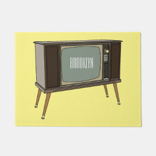 Television cartoon illustration doormat