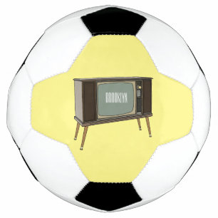 Television cartoon illustration soccer ball