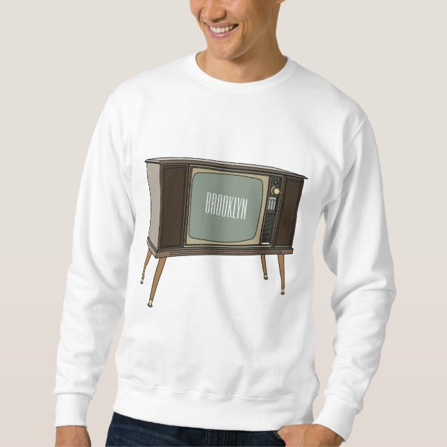 Television cartoon illustration sweatshirt (Front)