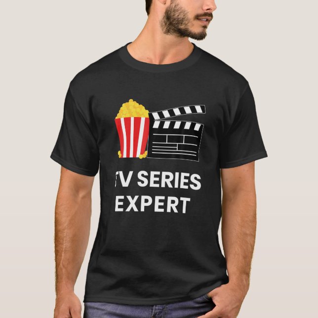 Television Show Binge Watch Tv Series Expert Food T-Shirt (Front)