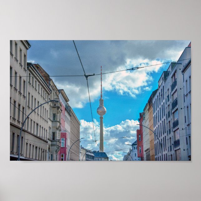 Television Tower, Berlin, Germany Poster (Front)