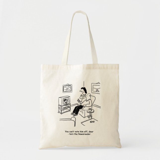 Television voting cartoon. Funny Bag (Front)