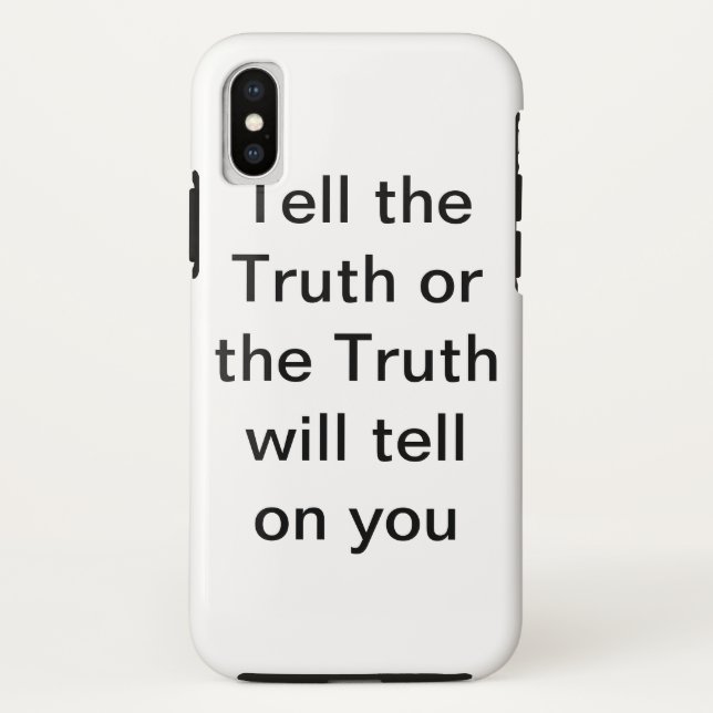 Tell  Case-Mate Phone Case, Apple iPhone X, Tough Case (Back)