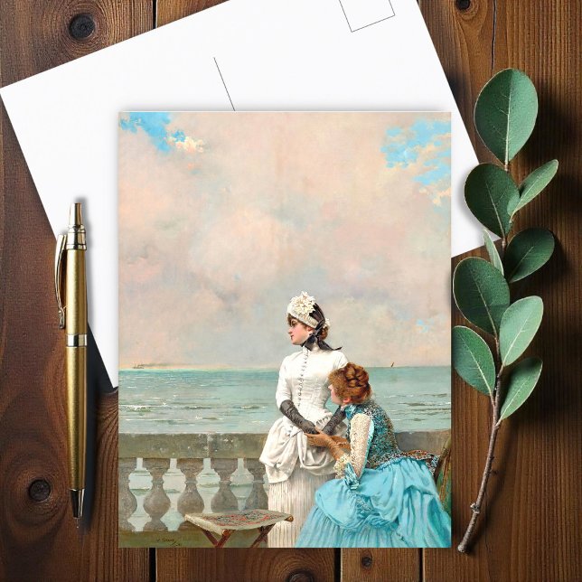 Tell me everything by Vittorio Matteo Corcos Postcard (Creator Uploaded)