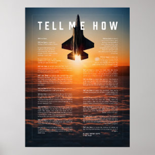 Tell Me How Poster