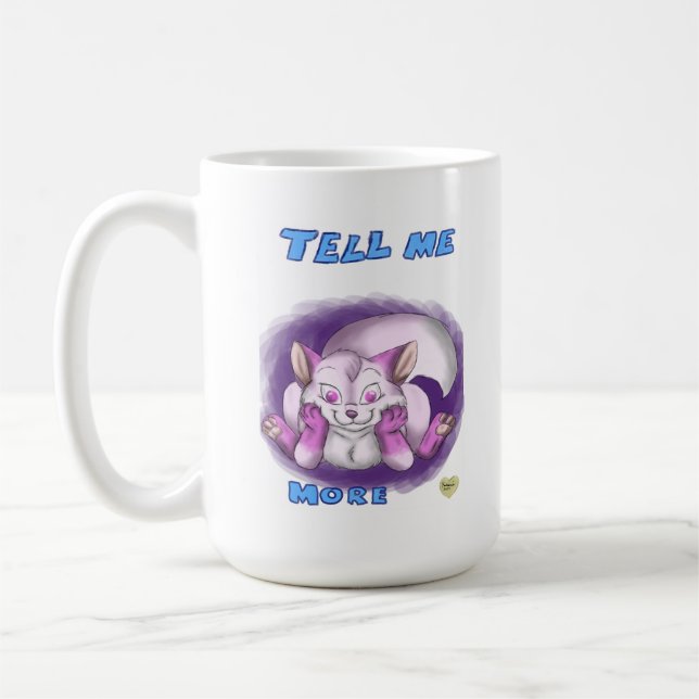 Tell Me More Coffee Mug (Left)