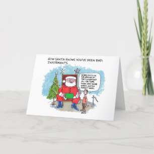 Tell Santa greeting card