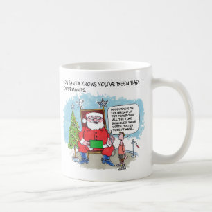 Tell Santa left hand mug