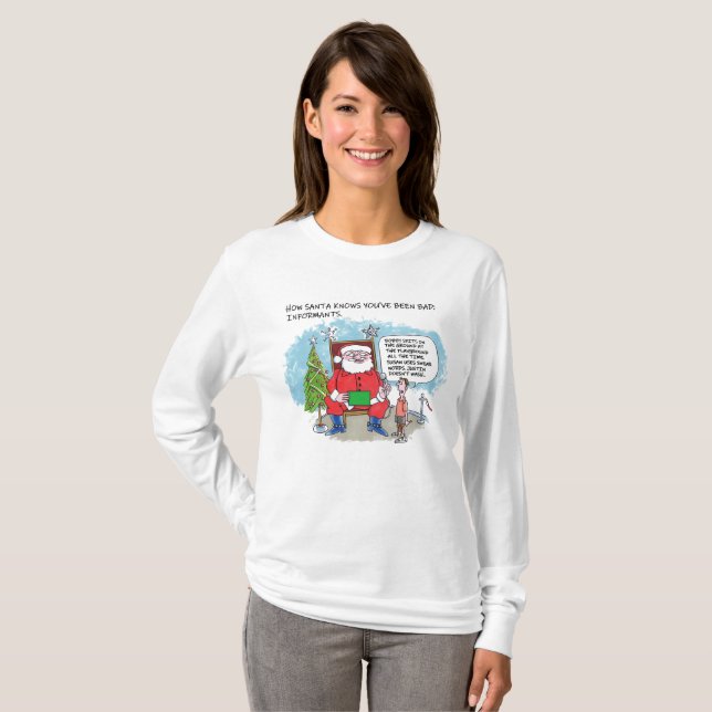 Tell Santa long sleeve T-shirt (Front Full)