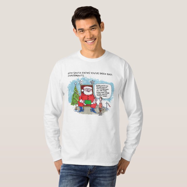 Tell Santa long sleeve T-shirt (Front Full)