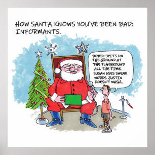 Tell Santa matte poster