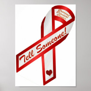 Tell Someone!  Prevent Cervical Cander Poster