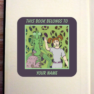 Telling Tales Bookplate Square Sticker