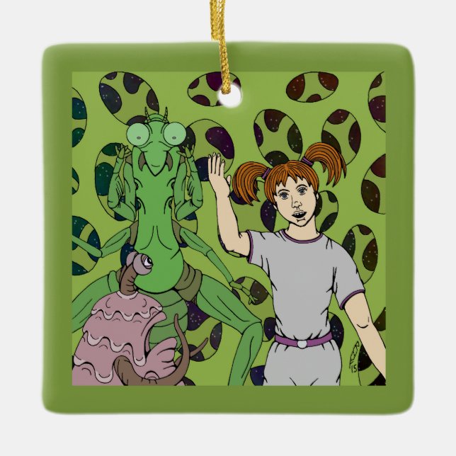 Telling Tales Ceramic Tree Decoration (Front)