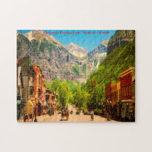 Telluride colorado. Christmas Greetings Jigsaw Puzzle