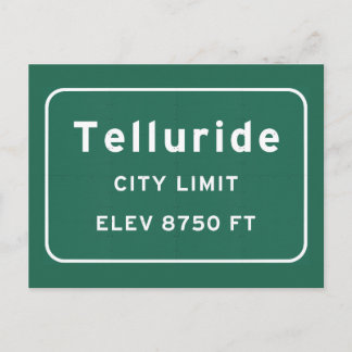 Telluride Colorado co Interstate Highway Freeway : Postcard