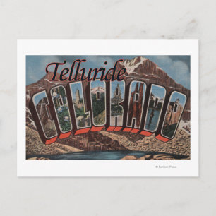 Telluride, Colorado - Large Letter Scenes Postcard